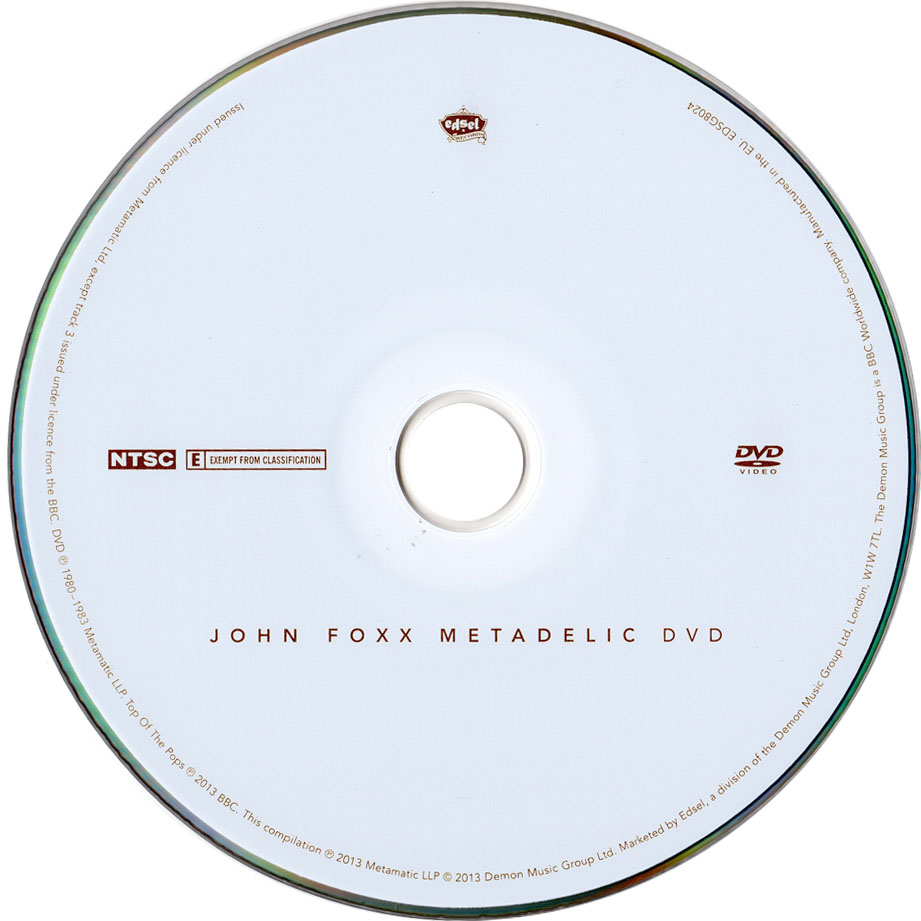 Carátula Dvd de John Foxx - Metadelic