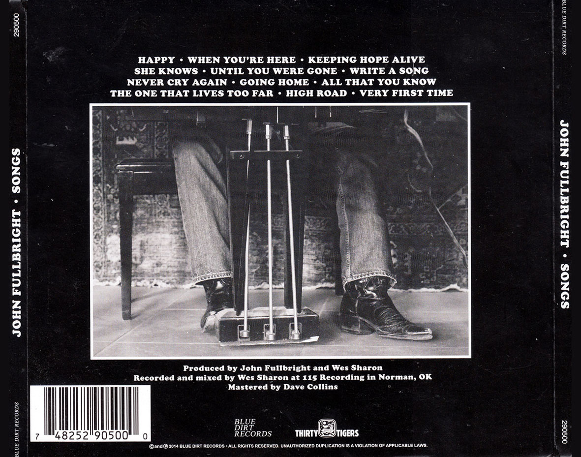 Cartula Trasera de John Fullbright - Songs