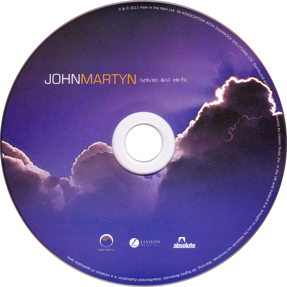 Cartula Cd de John Martyn - Heaven And Earth