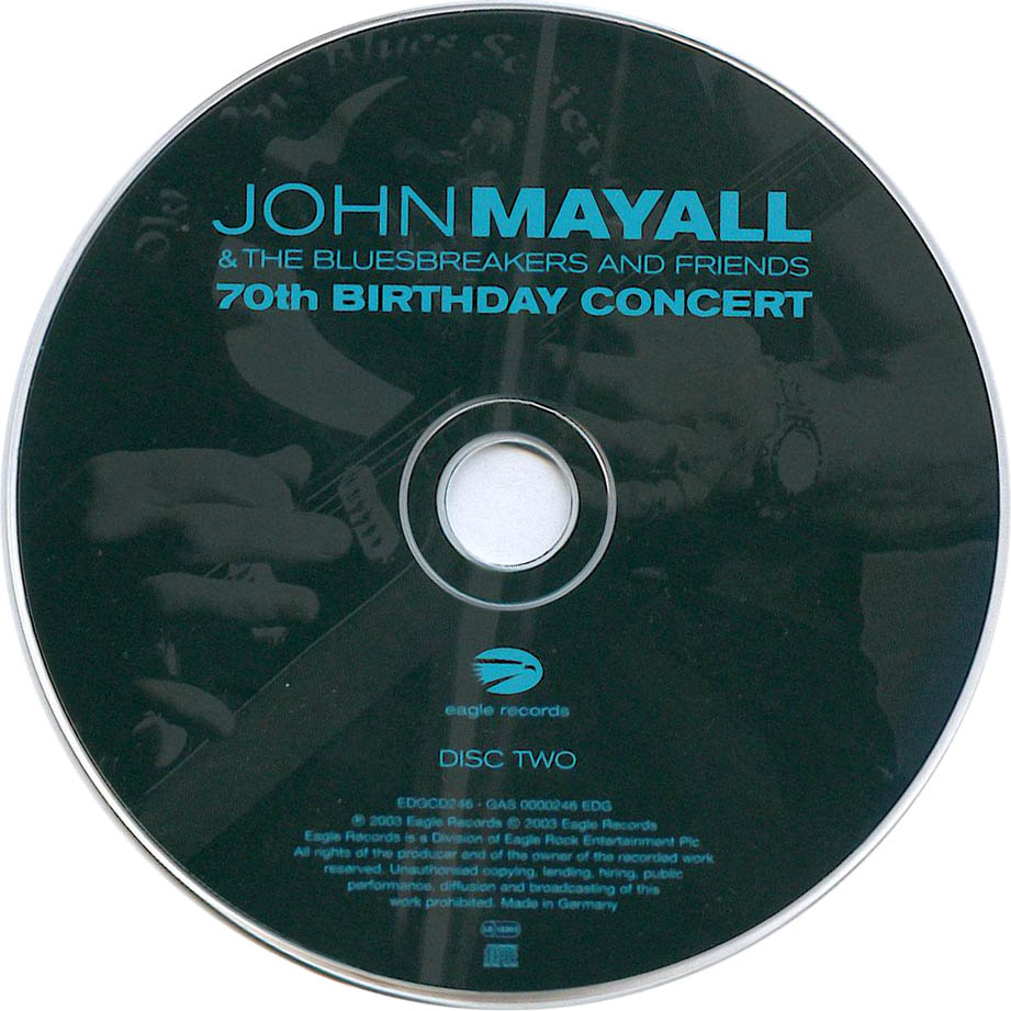 Cartula Cd2 de John Mayall & The Bluesbreakers And Friends - 70th Birthday Concert