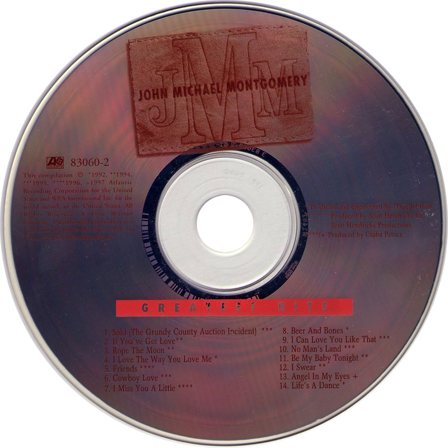 Cartula Cd de John Michael Montgomery - Greatest Hits