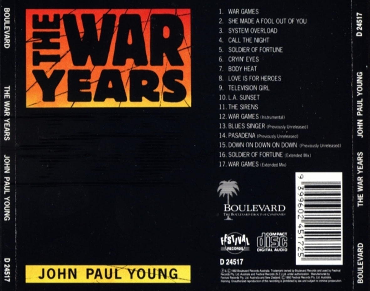 Cartula Trasera de John Paul Young - The War Years