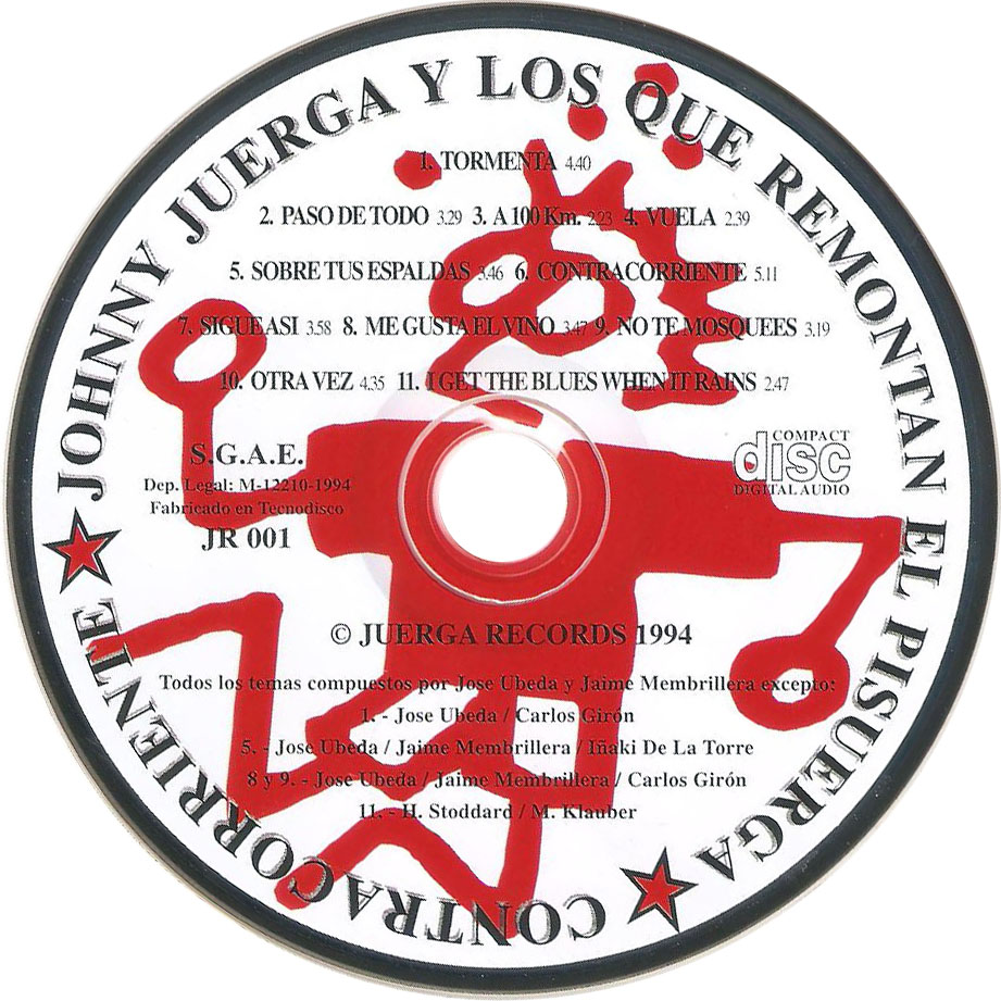 Cartula Cd de Johnny Juerga Y Los Que Remontan El Pisuerga - Contracorriente
