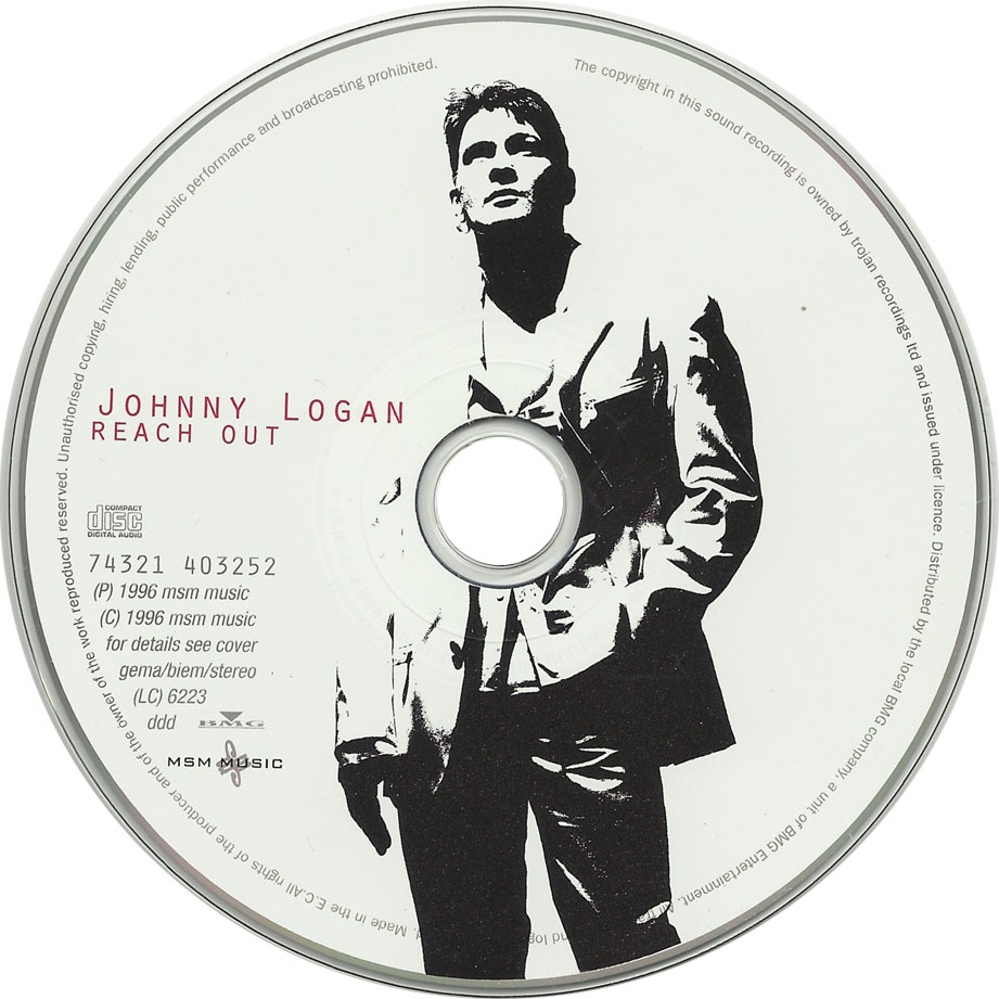Cartula Cd de Johnny Logan - Reach Out
