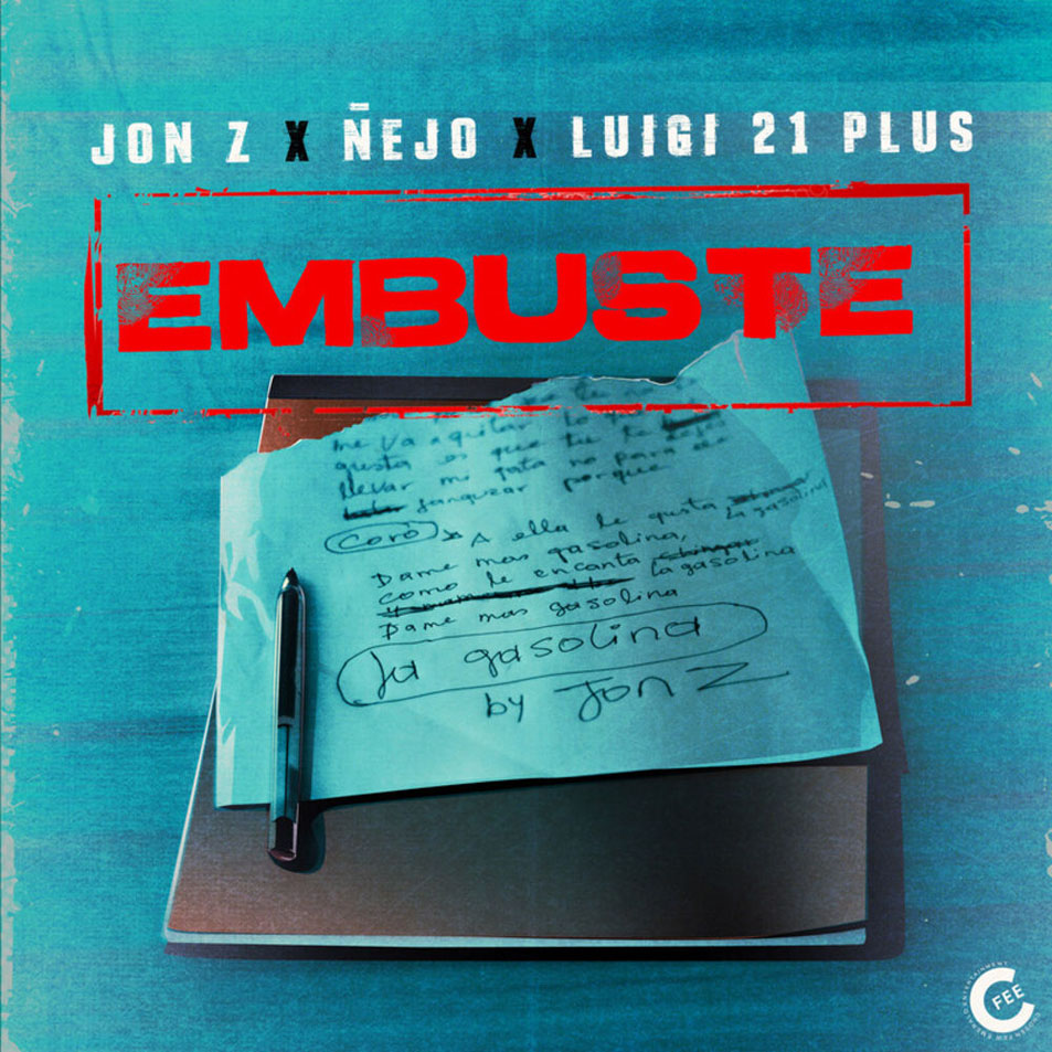 Cartula Frontal de Jon Z - Embuste (Featuring ejo & Luigi 21 Plus) (Cd Single)
