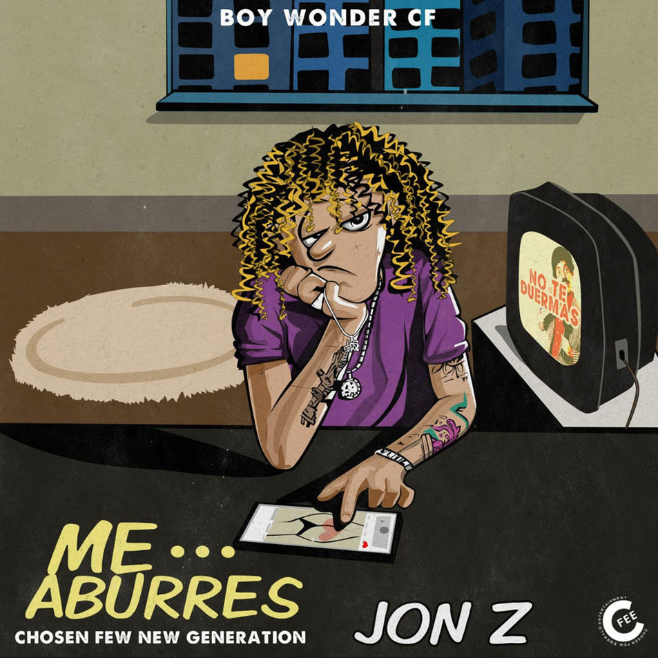 Cartula Frontal de Jon Z - Me Aburres (Cd Single)
