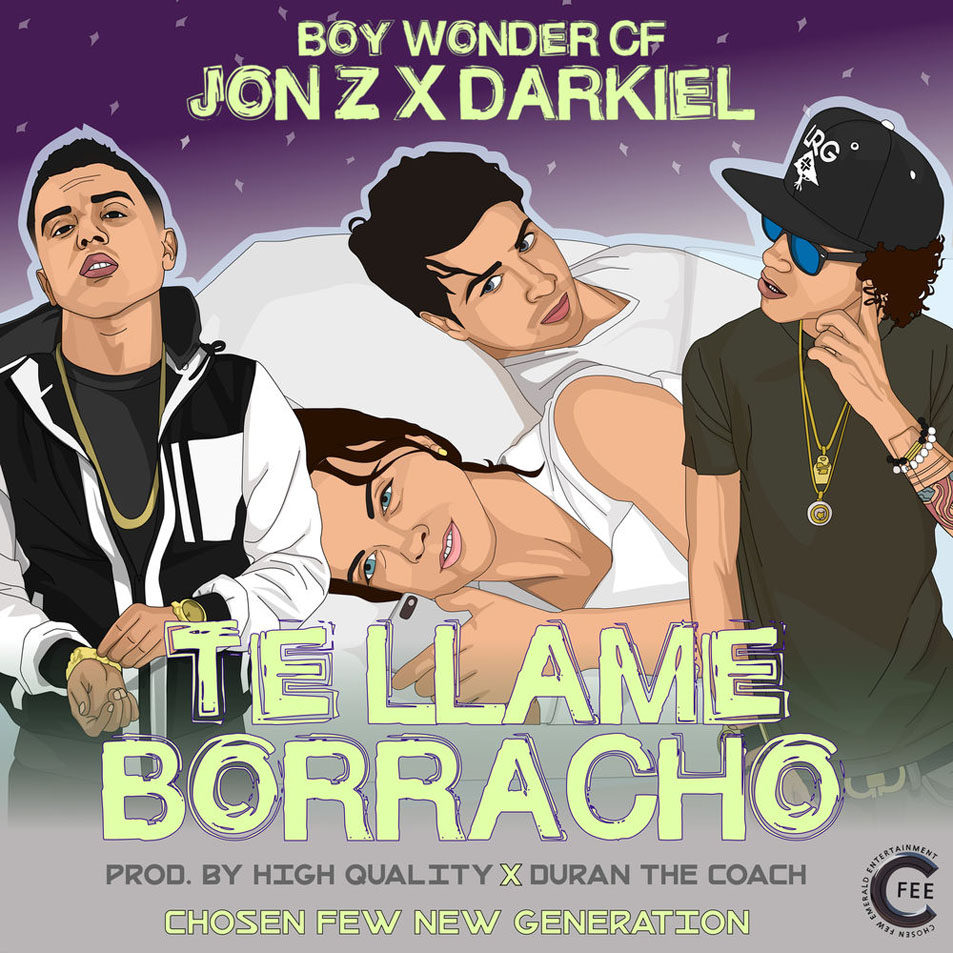 Cartula Frontal de Jon Z - Te Llame Borracho (Featuring Darkiel) (Cd Single)