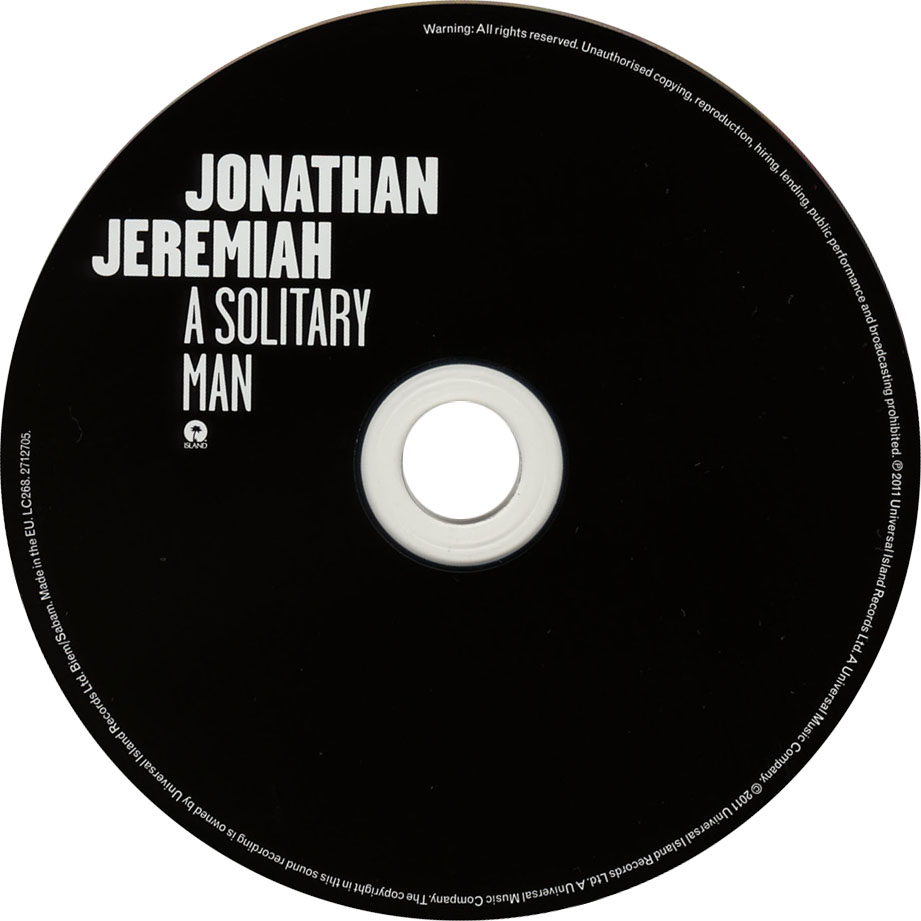 Cartula Cd de Jonathan Jeremiah - A Solitary Man