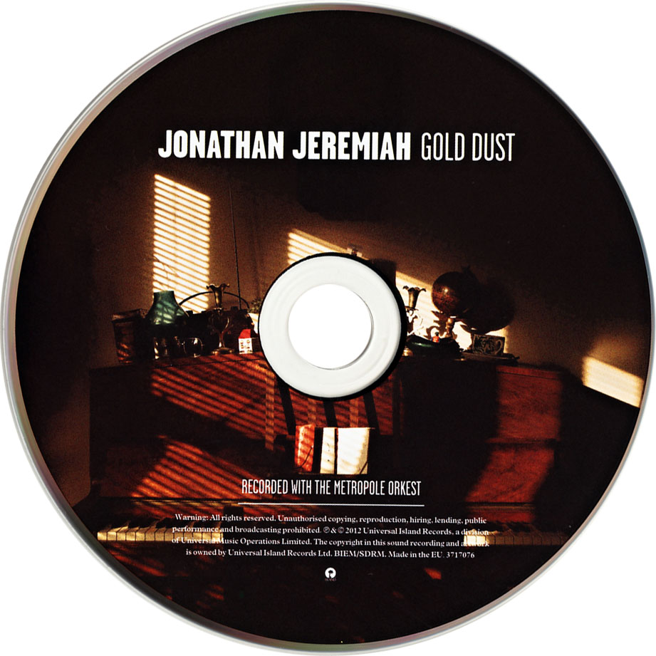 Cartula Cd de Jonathan Jeremiah - Gold Dust