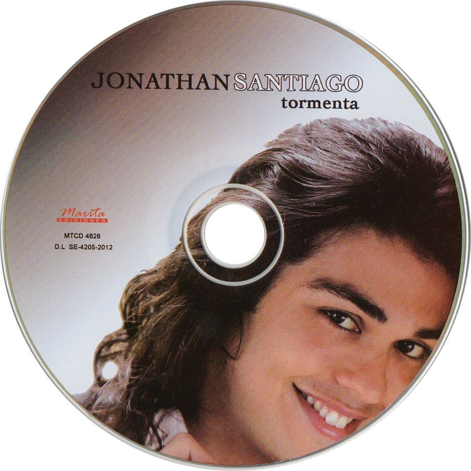 Cartula Cd de Jonathan Santiago - Tormenta