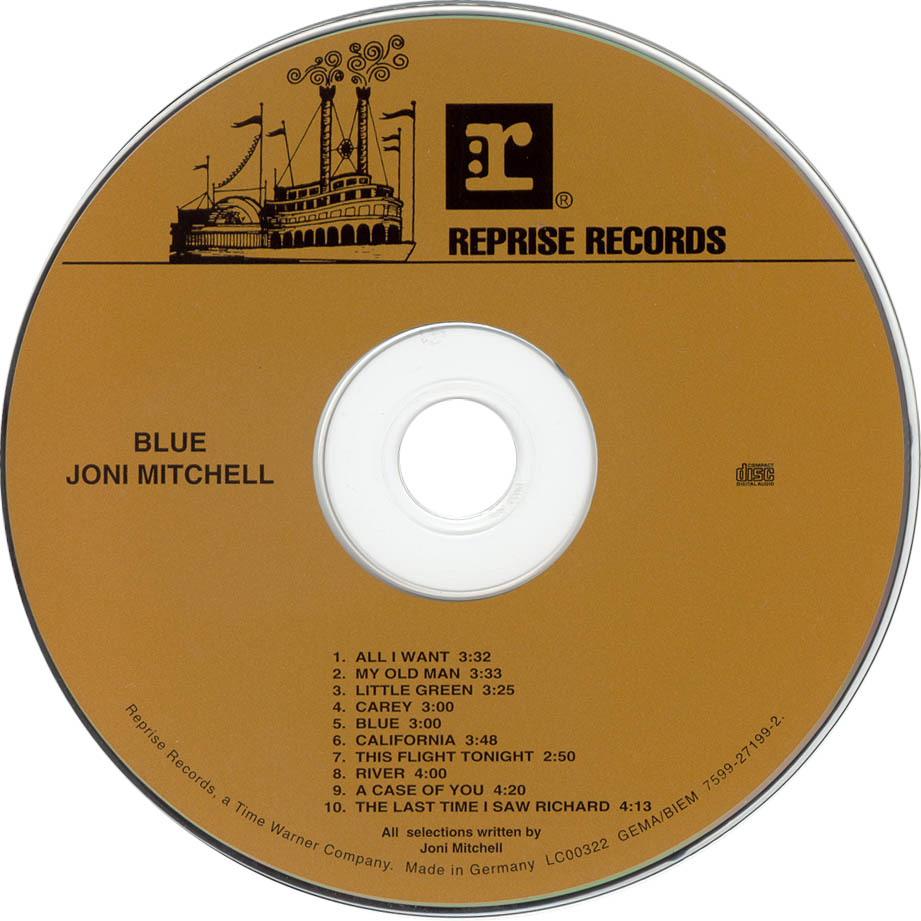 Cartula Cd de Joni Mitchell - Blue