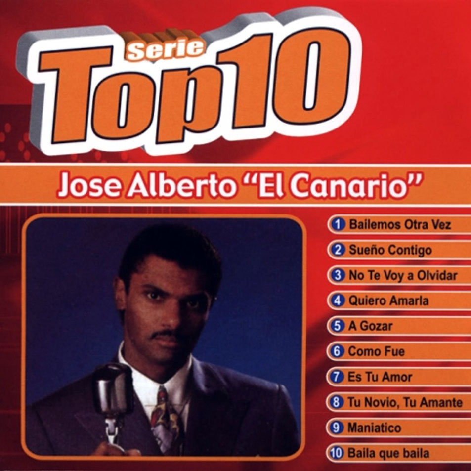 Cartula Frontal de Jose Alberto El Canario - Serie Top 10