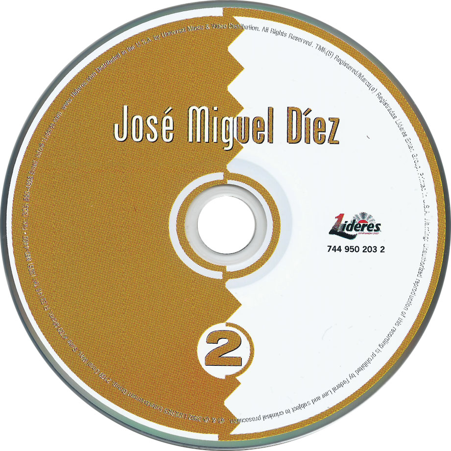 Cartula Cd de Jose Miguel Diez - 2