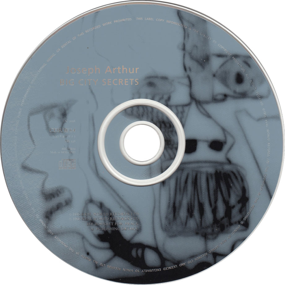 Cartula Cd de Joseph Arthur - Big City Secrets