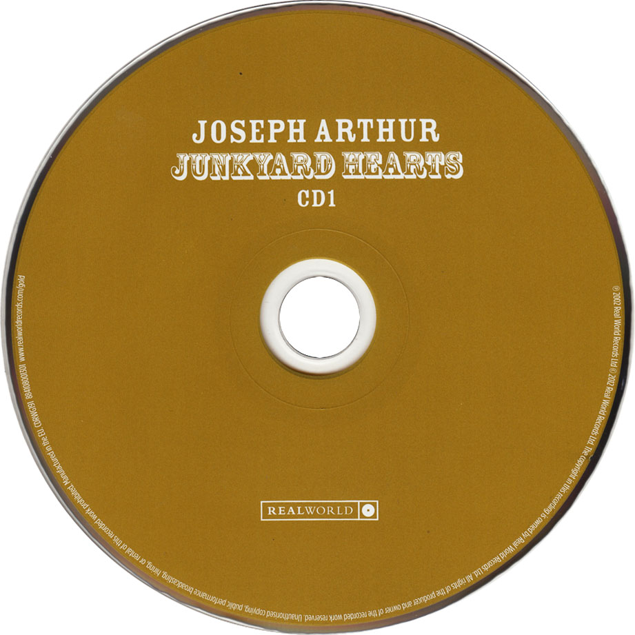 Cartula Cd1 de Joseph Arthur - Junkyard Hearts