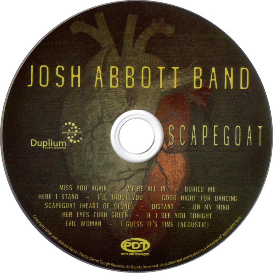 Cartula Cd de Josh Abbott Band - Scapegoat