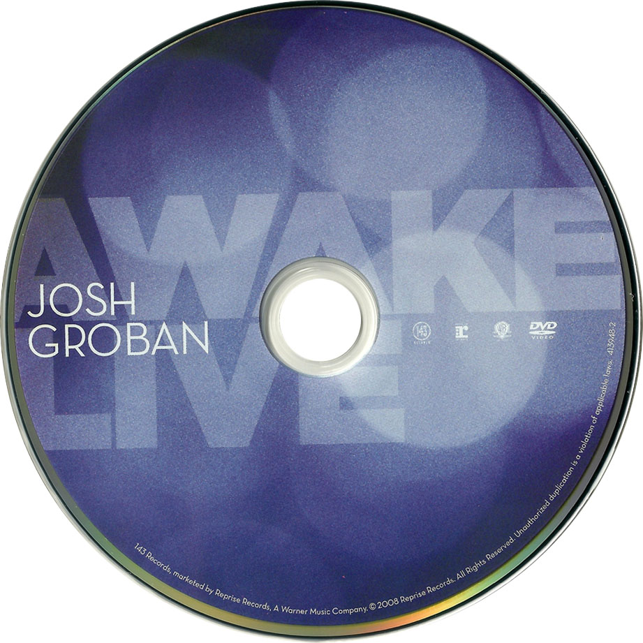 Cartula Dvd de Josh Groban - Awake Live