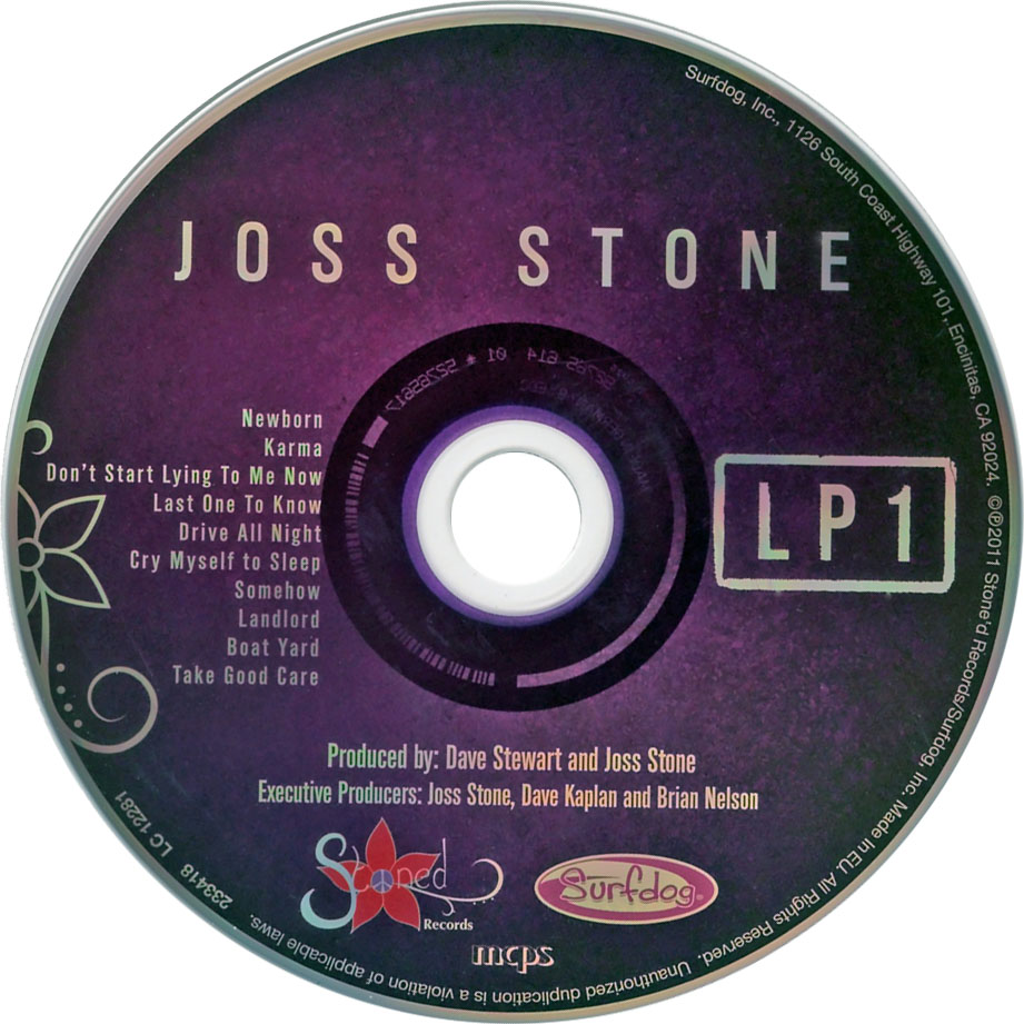 Cartula Cd de Joss Stone - Lp1