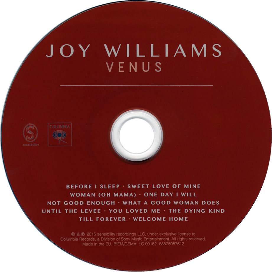 Cartula Cd de Joy Williams - Venus