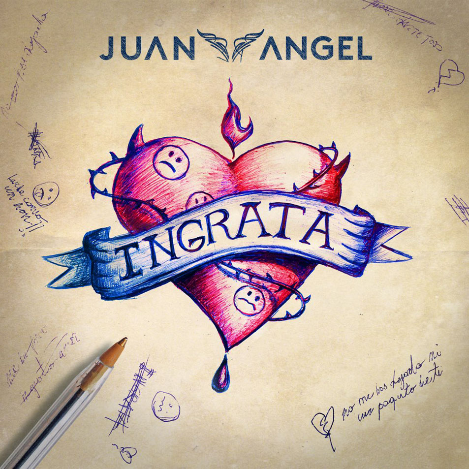 Cartula Frontal de Juan Angel - Ingrata (Cd Single)