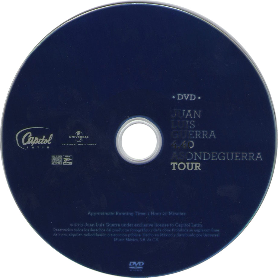 Cartula Dvd de Juan Luis Guerra 440 - A Son De Guerra Tour (Deluxe Edition)