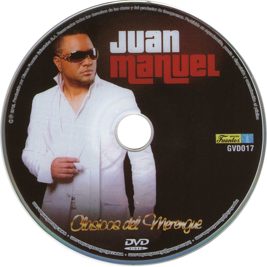 Cartula Dvd de Juan Manuel - Clasicos Del Merengue