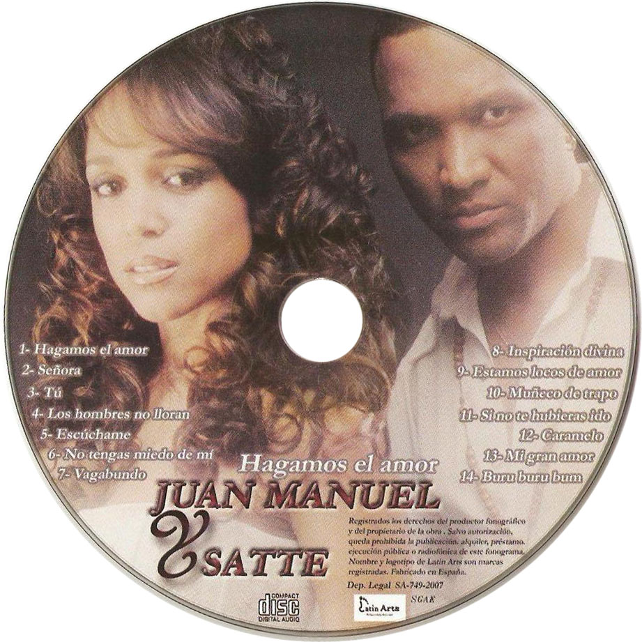 Cartula Cd de Juan Manuel & Satte - Hagamos El Amor