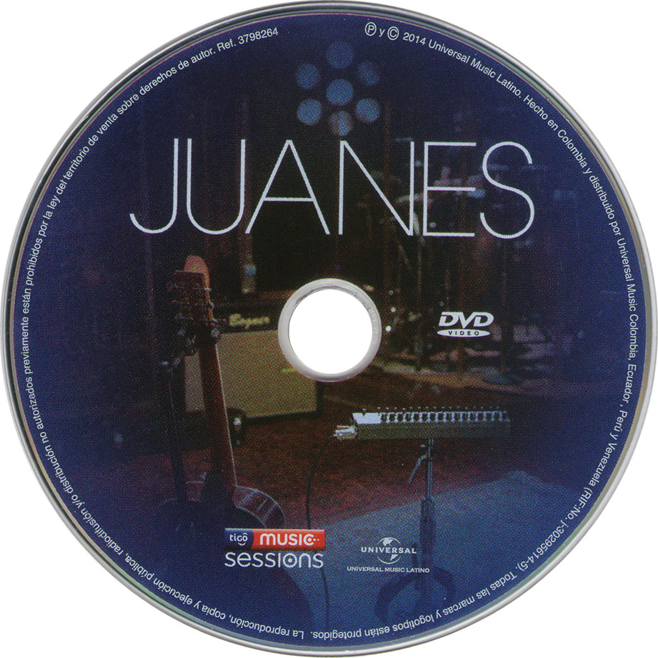 Cartula Dvd de Juanes - Tigo Music Sessions