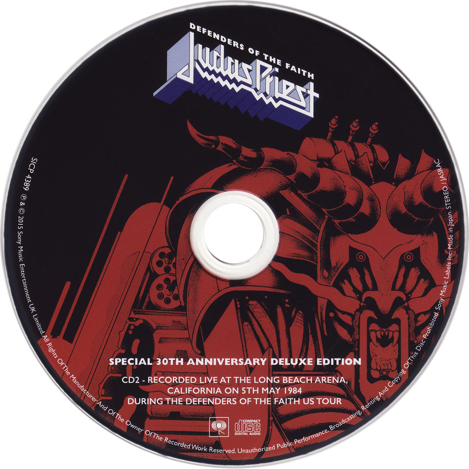 Cartula Cd2 de Judas Priest - Defenders Of The Faith (30th Anniversary Deluxe Edition)