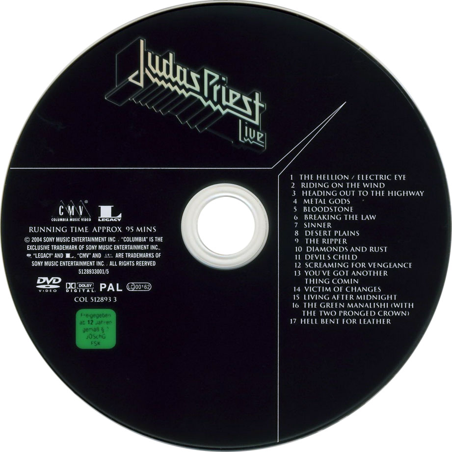 Cartula Dvd de Judas Priest - Metalogy