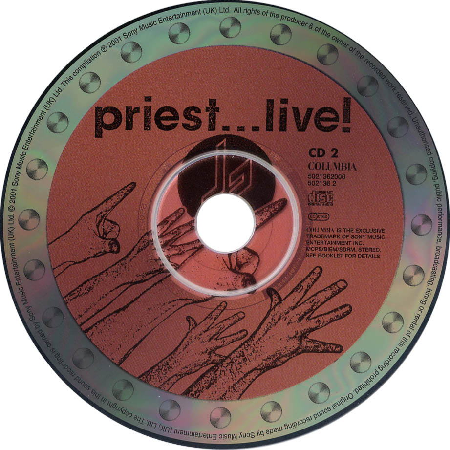Cartula Cd2 de Judas Priest - Priest... Live! (2001)