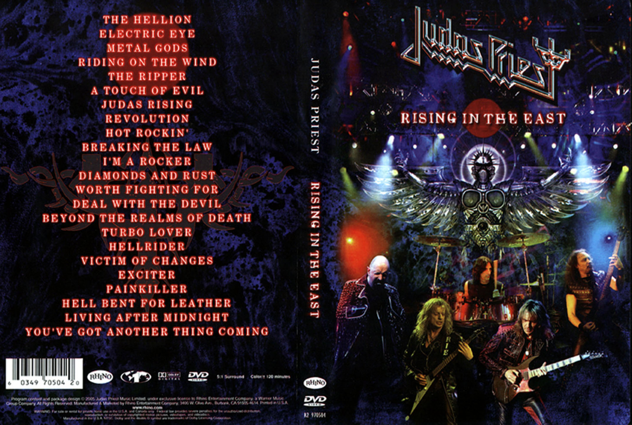 Cartula Caratula de Judas Priest - Rising In The East (Dvd)