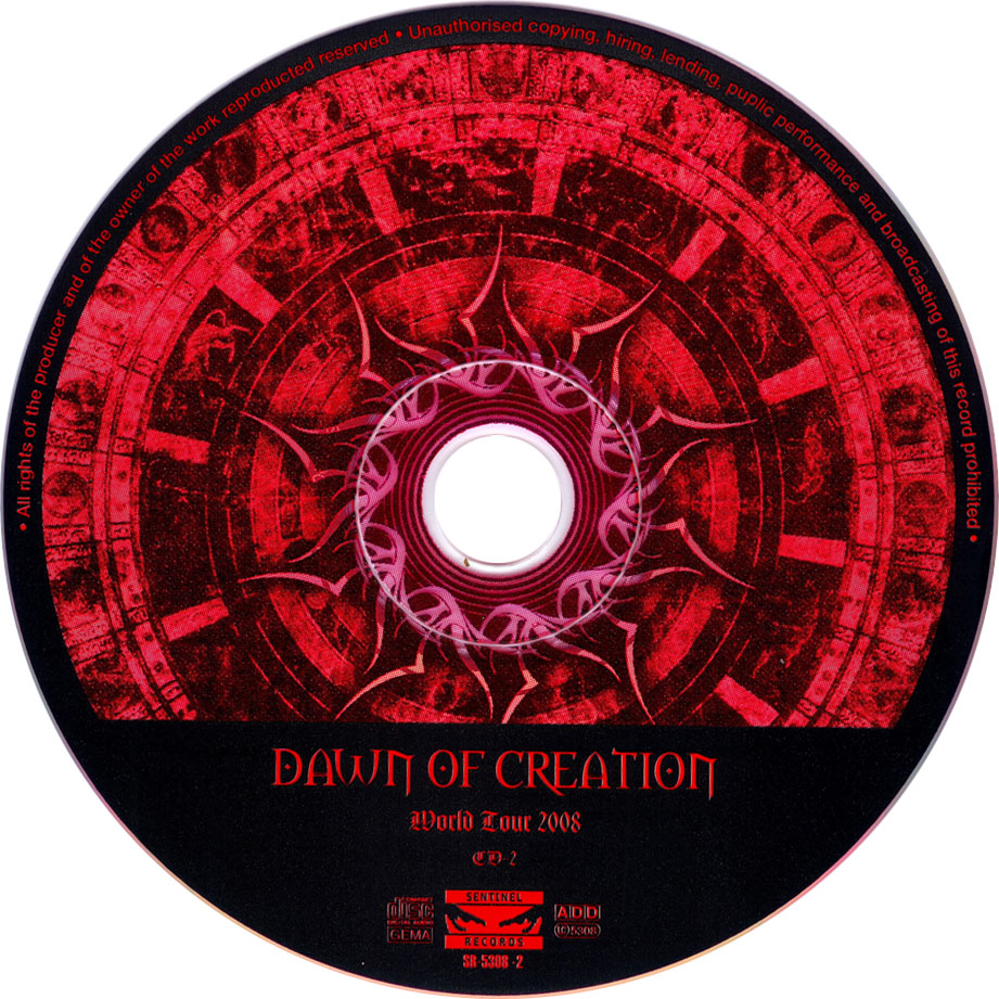 Cartula Cd2 de Judas Priest & Iced Earth - Dawn Of Creation (World Tour 2008)