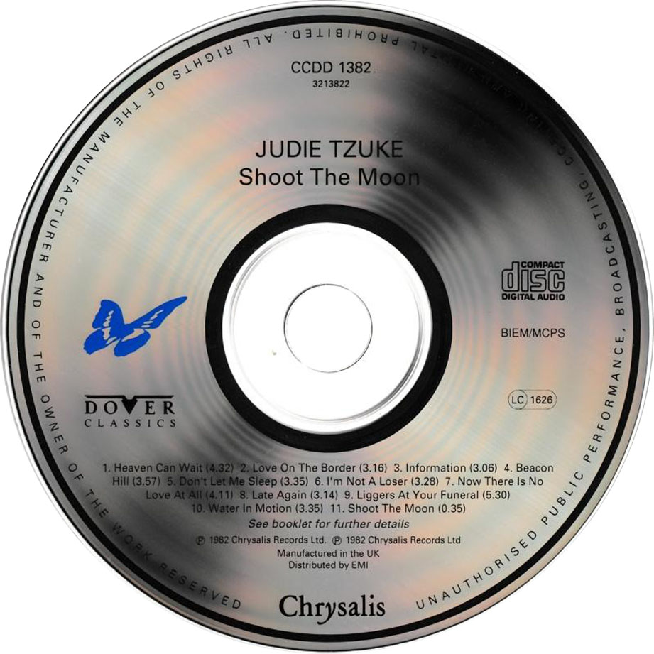 Cartula Cd de Judie Tzuke - Shoot The Moon