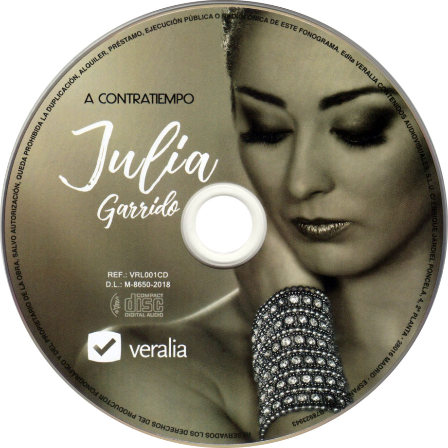 Cartula Cd de Julia Garrido - A Contratiempo