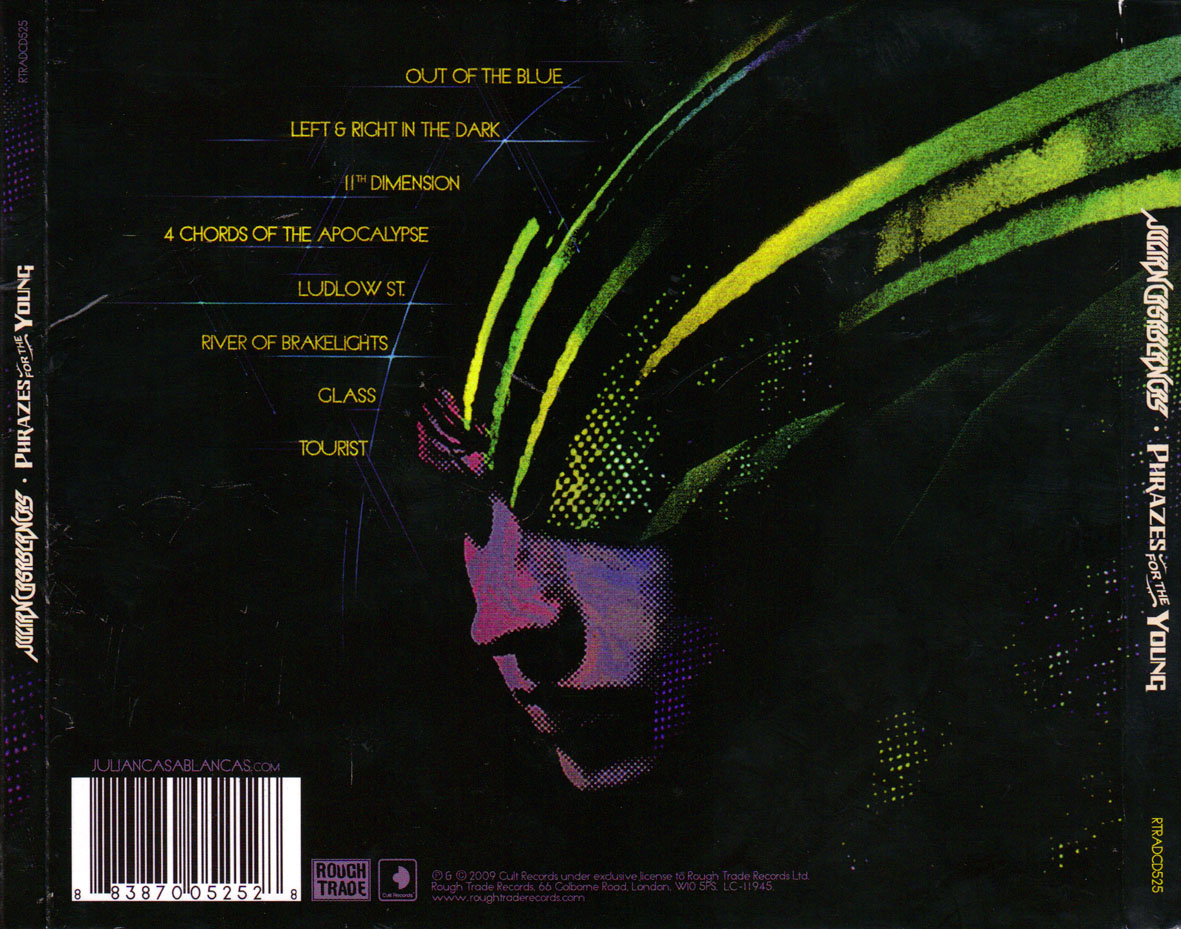 Cartula Trasera de Julian Casablancas - Phrazes For The Young