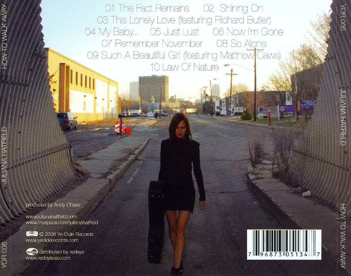 Cartula Trasera de Juliana Hatfield - How To Walk Away