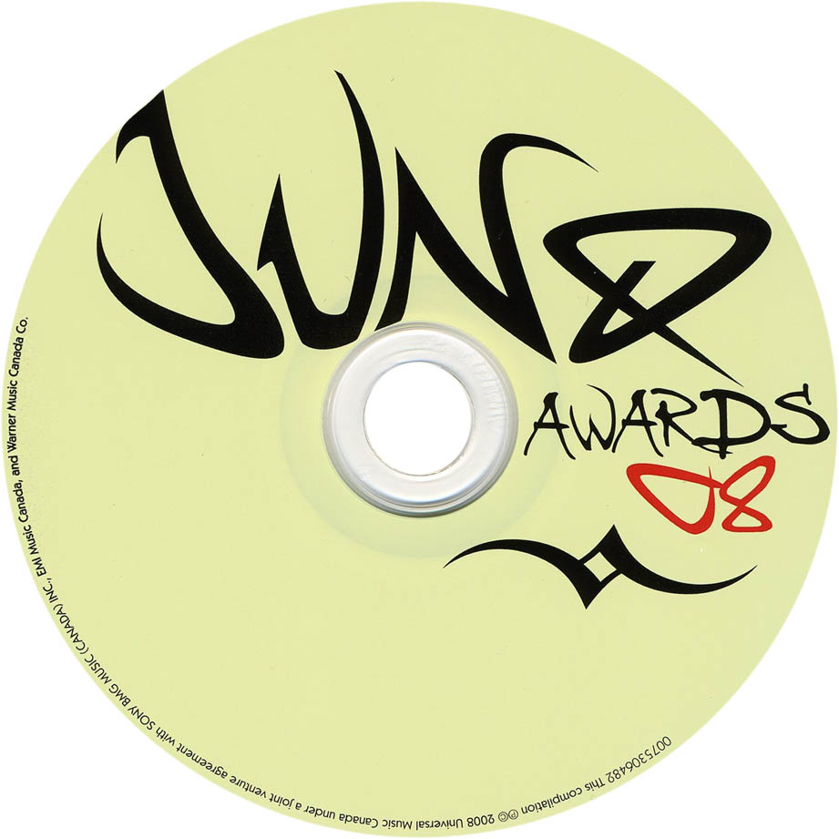 Cartula Cd de Juno Awards 08