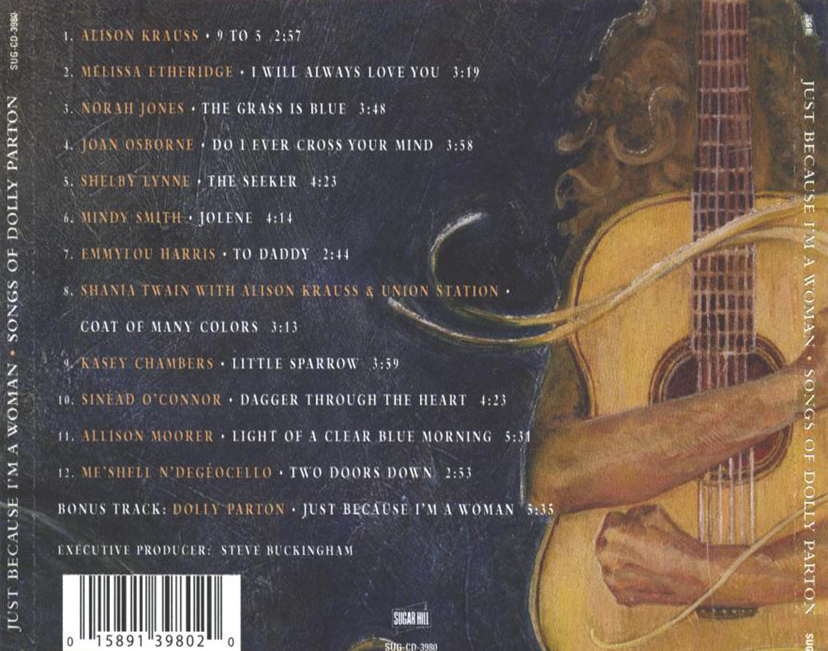 Cartula Trasera de Just Because I'm A Woman - Songs Of Dolly Parton