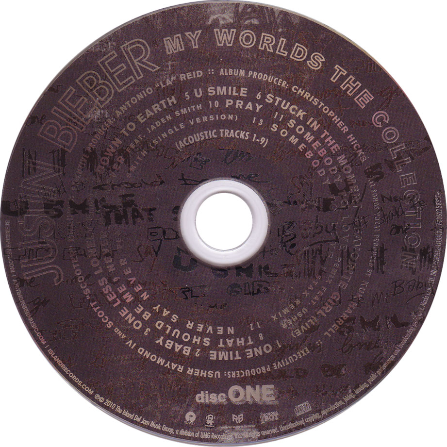 Cartula Cd1 de Justin Bieber - My Worlds: The Collection