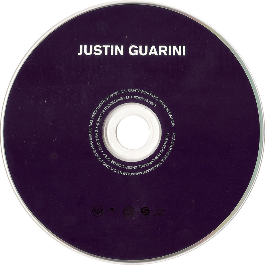 Cartula Cd de Justin Guarini - Justin Guarini