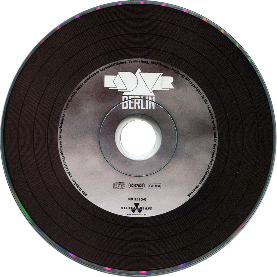 Cartula Cd de Kadavar - Berlin