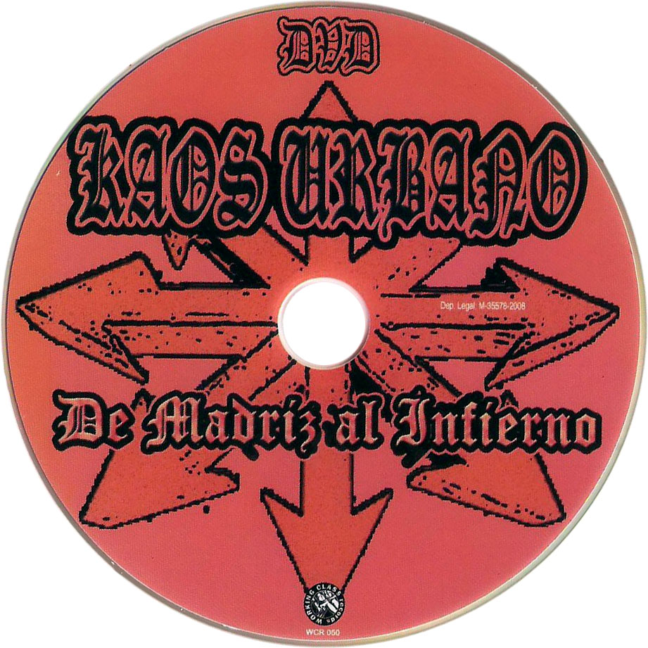 Cartula Dvd de Kaos Urbano - De Madriz Al Infierno