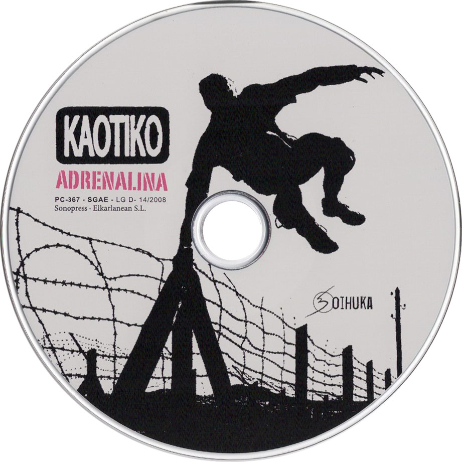 Cartula Cd de Kaotiko - Adrenalina