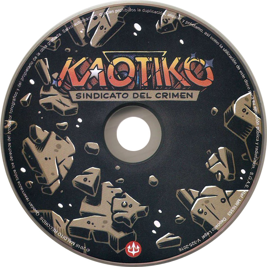 Cartula Cd de Kaotiko - Sindicato Del Crimen