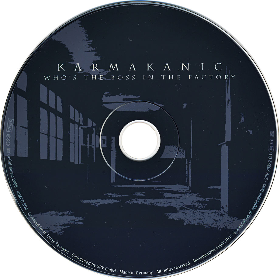 Cartula Cd de Karmakanic - Who's The Boss In The Factory?