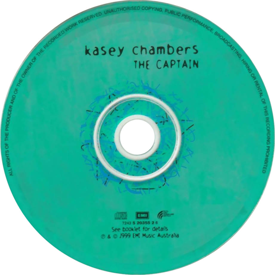 Cartula Cd de Kasey Chambers - The Captain