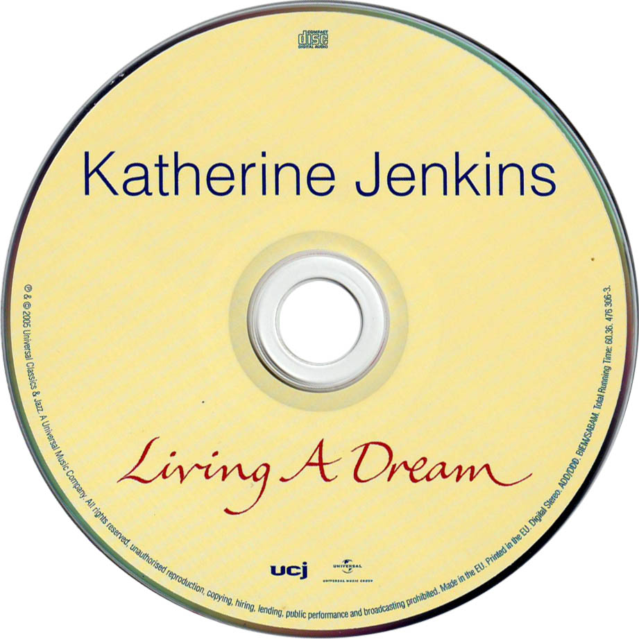 Cartula Cd de Katherine Jenkins - Living A Dream