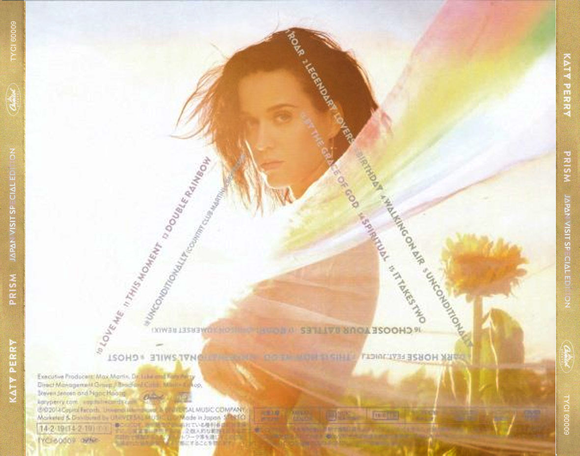 Cartula Trasera de Katy Perry - Prism (Japan Visit Special Edition)