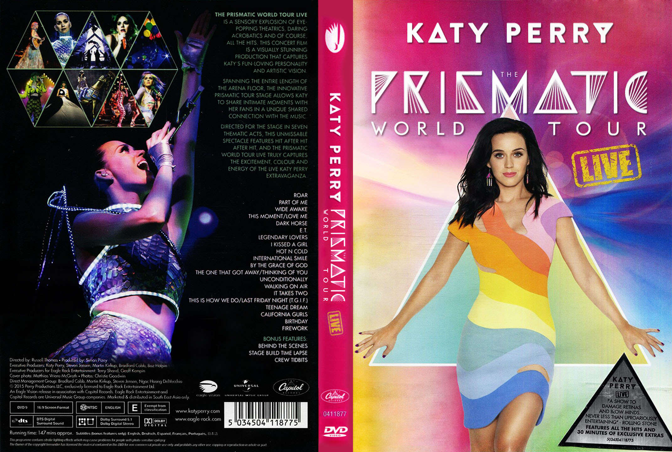 Cartula Caratula de Katy Perry - The Prismatic World Tour: Live (Dvd)